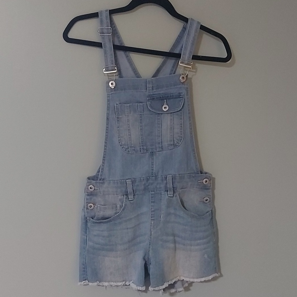 Eighty-two denim overall shorts